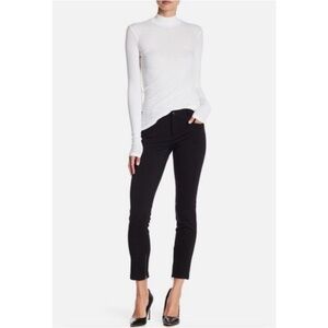 ATM ANTHONY THOMAS MELILLO Ponte Mid-rise Moto Pants In Black Size 4